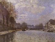 Alfred Sisley, The Saint-Martin canal in Paris